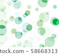 Colorful bubbles on white background, abstract 58668313