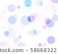 Colorful bubbles on white background, abstract 58668322