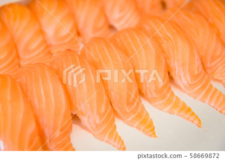 Salmon sashimi japanese food sushi menu with Salmon sashimi japanese food sushi menu with 58669872