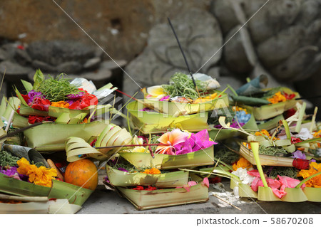 Tirta Unpur Temple Offerings 58670208