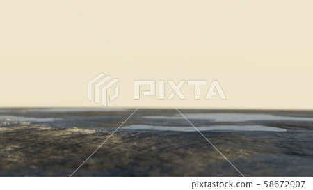 Abstract background. Ground with water against the sky 58672007