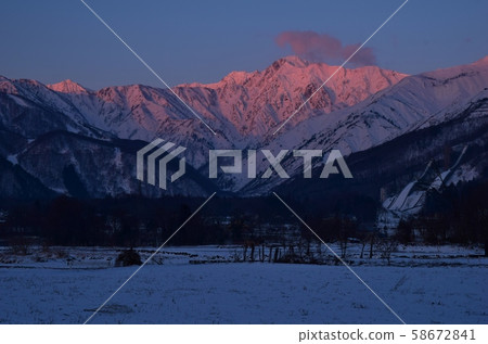 Shinshu Hakuba Village Snow Scene Shinshu Hakuba Village Snow Scene 58672841