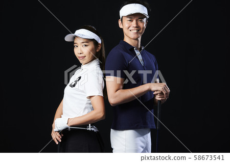Golf golfer men and women Golf golfer men and women 58673541