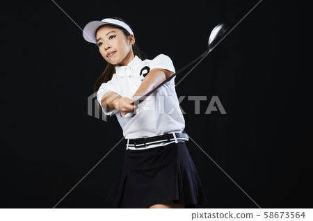 高爾夫高爾夫球手女人 高爾夫高爾夫球手女人 58673564