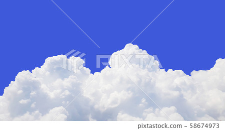 Sky and cloud isolated on blue background. Sky and cloud isolated on blue background. 58674973