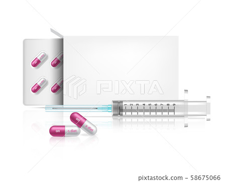 Box Packaging Mock up Realistic On Diet Capsule Box Packaging Mock up Realistic On Diet Capsule 58675066