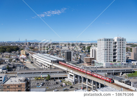 A residential area in the suburbs of Tokyo, Matsudo, Chiba Prefecture A residential area in the suburbs of Tokyo, Matsudo, Chiba Prefecture 58676166