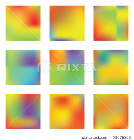 Gradient mesh painted in different colors. - Stock Illustration ...