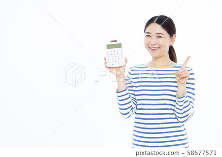30多歲的女性計算器 58677571
