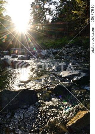 Tsukechi River (Gifu Prefecture) from Tsukechi Campsite Tsukechi River (Gifu Prefecture) from Tsukechi Campsite 58677916