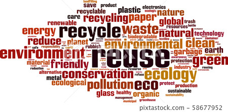 Reuse word cloud - Stock Illustration [58677952] - PIXTA