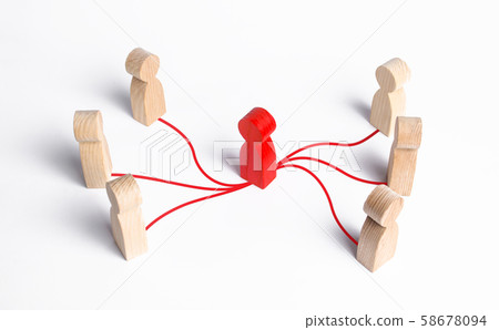 Intermediary between two people groups. Business deal. Political negotiations and diplomacy. Come to compromise. Resolution conflict, dispute. Mediation, corruption schemes and company intermediaries 58678094