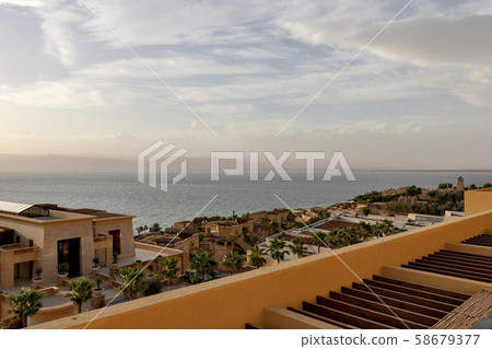The Dead Sea as seen from Jordan The Dead Sea as seen from Jordan 58679377