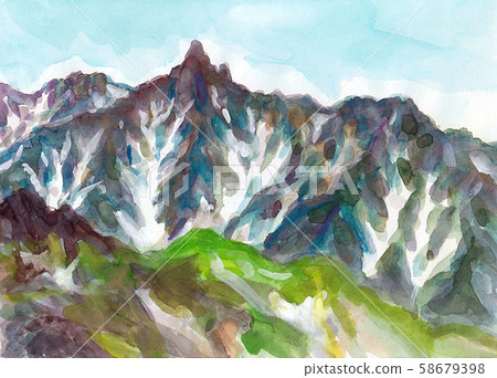 從武藏山看的霞嶽山。 從武藏山看的霞嶽山。 58679398