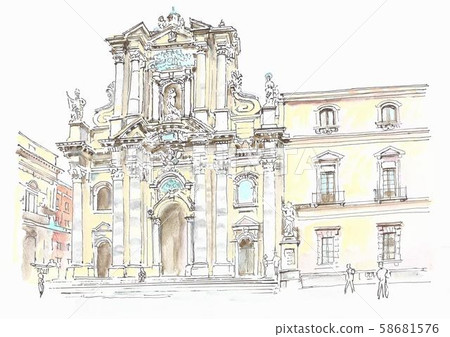 European street, Italy, Syracuse doomo European street, Italy, Syracuse doomo 58681576