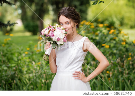 Elegant emotional bride 58681740