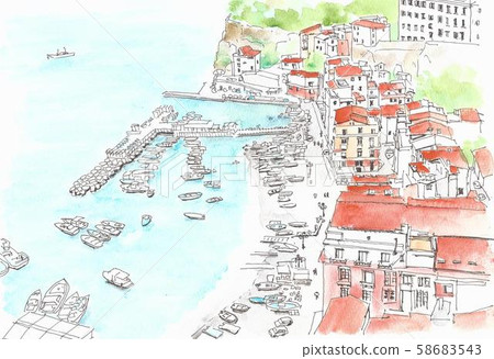 European cityscape, Italy, Sorrento Marina Piccolo European cityscape, Italy, Sorrento Marina Piccolo 58683543
