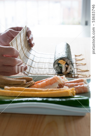 In front of the board to make thick rolls 58683746