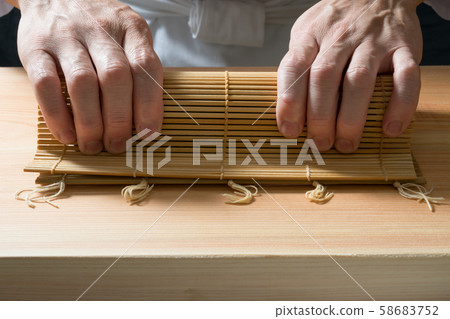 In front of the board to make thick rolls 58683752