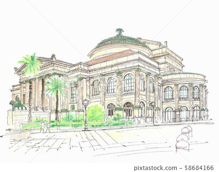 World heritage, Italy, Palermo, Politeama, Garibal Day Theater 58684166