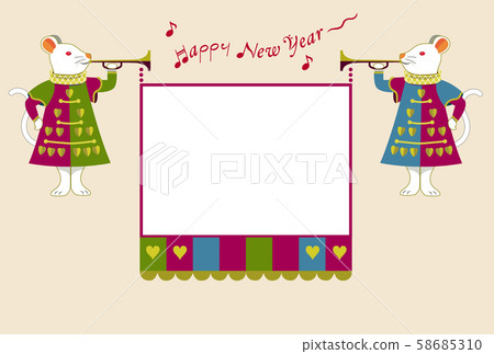 新年賀卡相框 新年賀卡相框 58685310