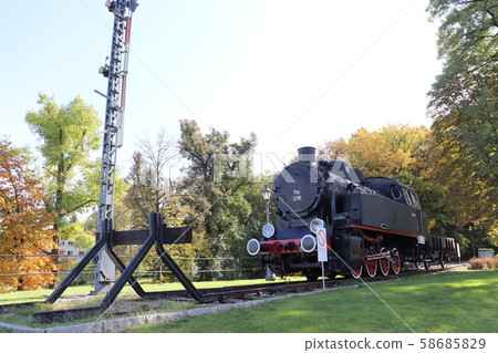 Preserved steam locomotive Wieliczka Salt Mine Poland Preserved steam locomotive Wieliczka Salt Mine Poland 58685829