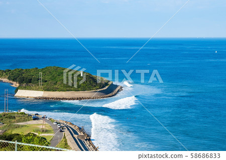 木曾海峽（兵庫縣洲本市，淡路島）的鳴Prefecture島和生石岬 58686833