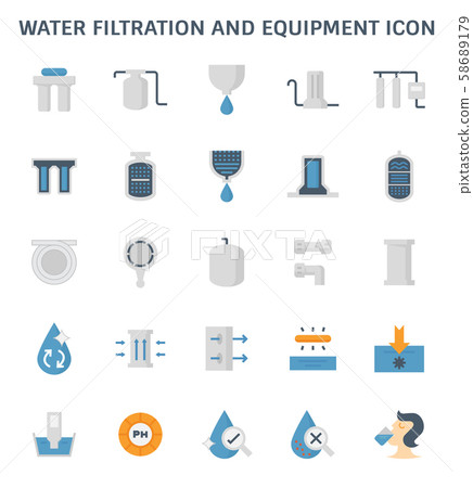 water filtration icon 58689179