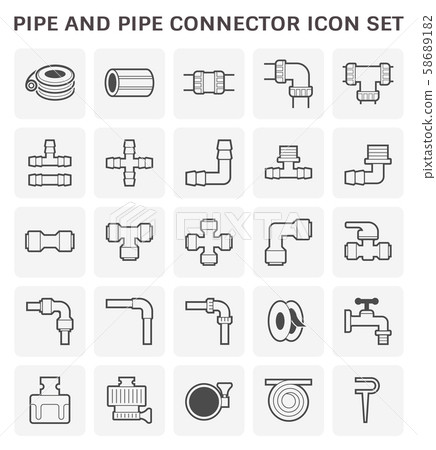 pipe connector icon pipe connector icon 58689182