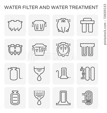 water filter icon water filter icon 58689183