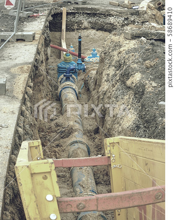 Steel Formwork Around Water Tube. Preparation for 58689410