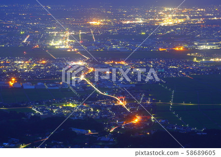 Yahikoyama night view Yahikoyama night view 58689605