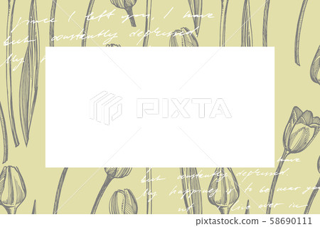 Collection of hand drawn flowers and plants. Botany. Set. Vintage flowers. Black and white Collection of hand drawn flowers and plants. Botany. Set. Vintage flowers. Black and white 58690111