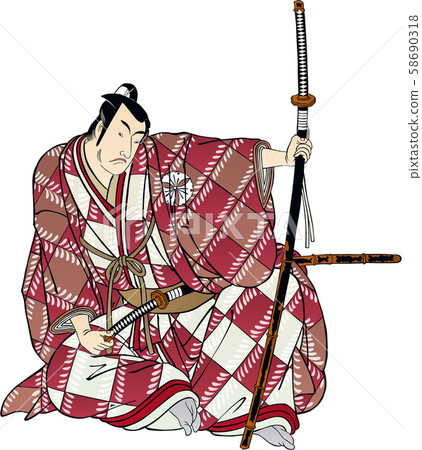 SAMURAI by レシェック ガチュコフスキ 絵画 Samurai vs. Yokai