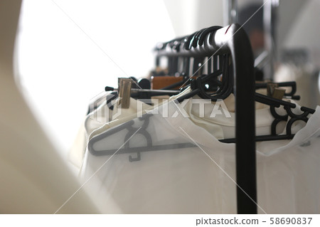 clothes rack on backstage 3 clothes rack on backstage 3 58690837