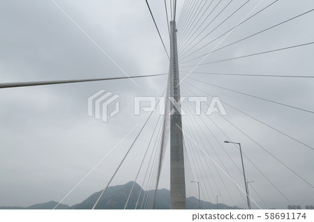 a Stonecutter bridge launch day at  HK 58691174