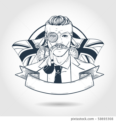 Sketch british man 58693308