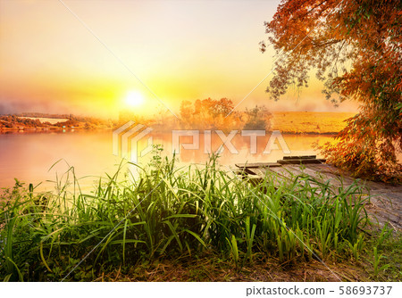 Fishing in the fall Fishing in the fall 58693737