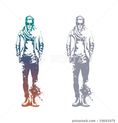 Vector men models - Stock Illustration [58693978] - PIXTA