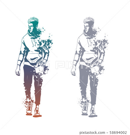 Vector men models - Stock Illustration [58694002] - PIXTA
