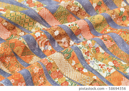 Komon pattern kimono fabric image 58694356