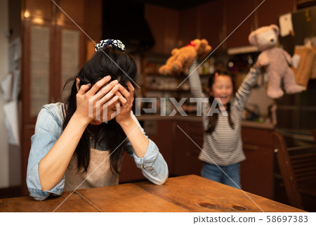Tired woman Tired woman 58697383