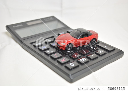 汽車和計算器 汽車和計算器 58698115