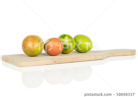 Fresh tomato de barao isolated on white Fresh tomato de barao isolated on white 58698337
