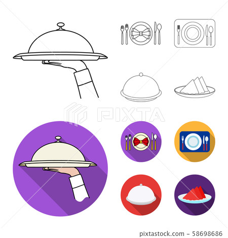 Vector design of passport and travel symbol. Collection of passport and paper vector icon for stock. 58698686