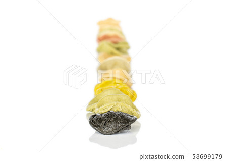 Pasta orecchiette isolated on white Pasta orecchiette isolated on white 58699179