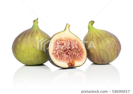 Sweet purple fig isolated on white Sweet purple fig isolated on white 58699857