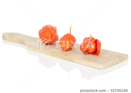 Fresh orange physalis isolated on white Fresh orange physalis isolated on white 58700206