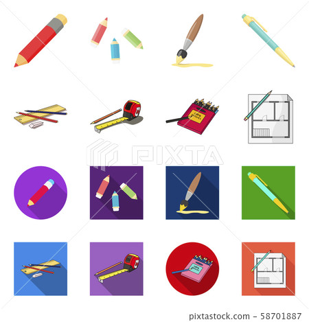Vector illustration of pencil and sharpen logo. Collection of pencil and color vector icon for stock Vector illustration of pencil and sharpen logo. Collection of pencil and color vector icon for stock 58701887