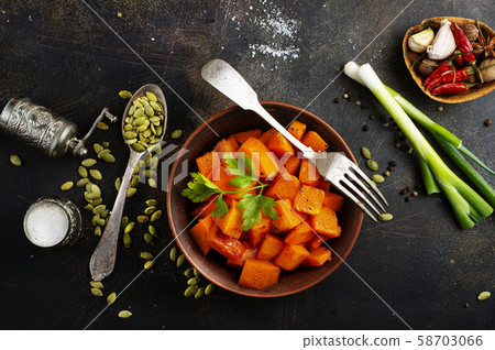 fried pumpkin 58703066